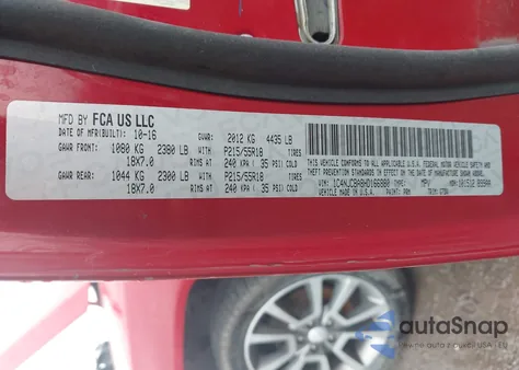 2017 Jeep Compass Sport Se Fwd z USA, uszkodzony, nr VIN 1C4NJCBA8HD166880